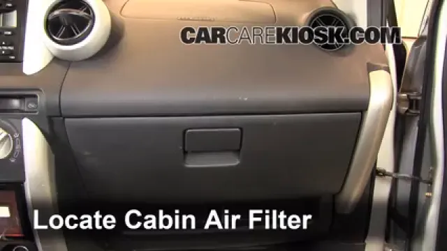 2004 Scion xA 1.5L 4 Cyl. Air Filter (Cabin) Replace